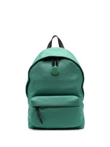 Moncler Pierrick logo-patch backpaack - Vert