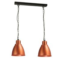 Masterlight Roodkoperen eetkamerlampIndustria 2x27 roodkoper met zwart - 2007-55-55-K-70-2