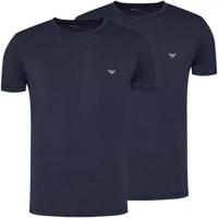 Armani T-shirts Core 2-pack blauw