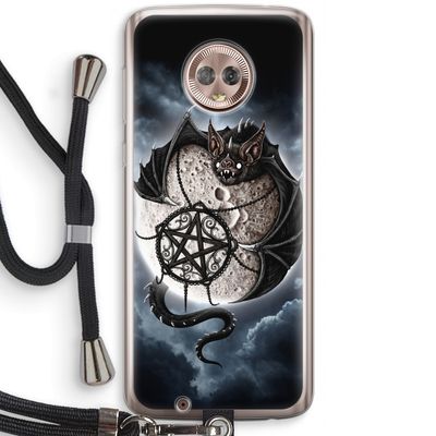 Volle maan: Motorola Moto G6 Transparant Hoesje met koord