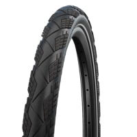 Schwalbe Vouwband marathon efficiency super race / v-guard 27.5 x 2.15" / 55-584 - zwart met reflectie