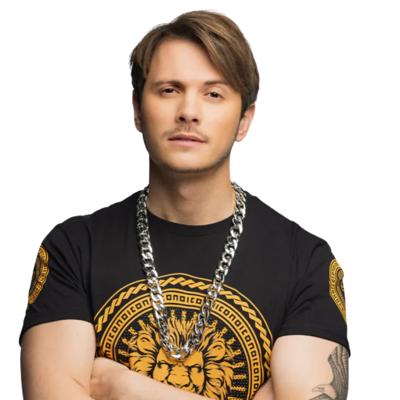 Carnaval/verkleed ketting - pimp - zilver - kunststof - themafeest