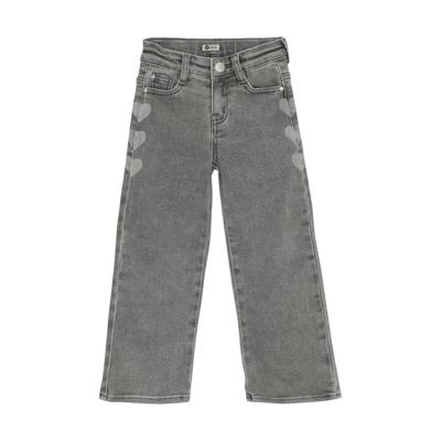 Daily7 winter jeansbroek meisjes - grijs - wide fit