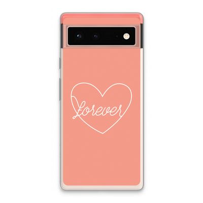 Forever heart: Google Pixel 6 Transparant Hoesje