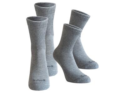 Scholl 2 paar huissokken (Dames, Grijs, 39-42)