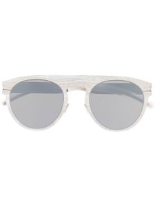 Mykita lunettes de soleil teintées à monture ronde - Argent