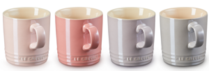 Le Creuset Mokken - Metallic Pastel - 350 ml - 4 stuks