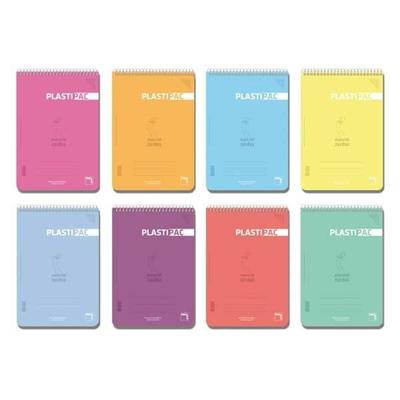 Set notitieboekjes Pacsa Plastipac 5 Onderdelen Multicolour Din A4 80 Lakens