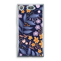 Flowers with blue leaves: Sony Xperia XZ1 Compact Transparant Hoesje