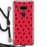 Watermelon: HTC U12+ Transparant Hoesje met koord