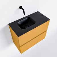 Toiletmeubel Mondiaz Ada | 60 cm | Meubelkleur Ocher | Lex wastafel Urban Links | Zonder kraangat Toiletmeubel Mondiaz Ada | 60 cm | Meubelkleur Ocher | Lex wastafel Urban Links | Zonder kraangat