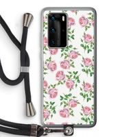 Kleine roosjes: Huawei P40 Pro Transparant Hoesje met koord