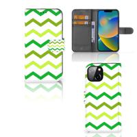 Apple iPhone 14 | Telefoon Hoesje | Zigzag Groen