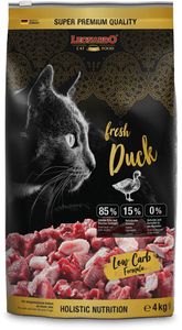 Leonardo Cat Food 757025 droogvoer voor kat 4 kg Volwassen Eend