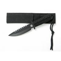 Survival mes - zwart - nylon - 17,5 cm - outdoor