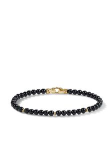 David Yurman bracelet Bijoux Spiritual Beads en or 14ct serti d'onyx - Noir