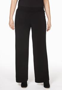 Yoek Trousers elastic waist | Zwart | Maat 54/56