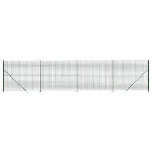 vidaXL Draadgaashek met flens 1,8x10 m groen