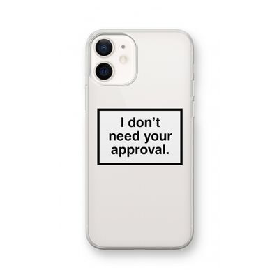 Don't need approval: iPhone 12 Transparant Hoesje