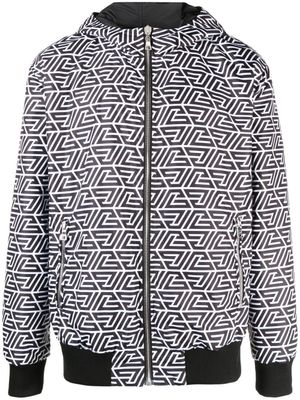Balmain veste réversible à motif monogrammé - Noir
