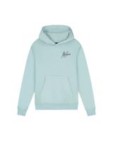 Malelions winter hoodie jongens - blauw/grijs - signature, gestreept