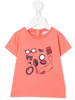 Emporio Armani Kids t-shirt à imprimé graphique - Rose