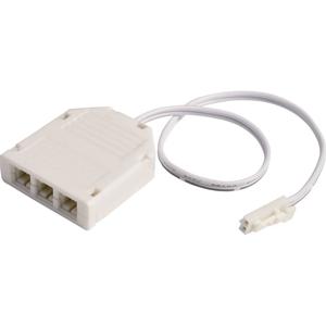 Deko Light MINI-AMP 3-fach VT (1x Stecker, 3x Buchse) 20cm, 12V/24V, max 3A, IP20 940064 Verdeler 3-voudig 20 cm Wit
