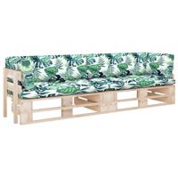 Tweezitsbank pallet met kussens geïmpregneerd grenenhout