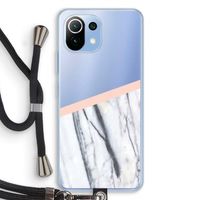 A touch of peach: Xiaomi Mi 11 Lite Transparant Hoesje met koord