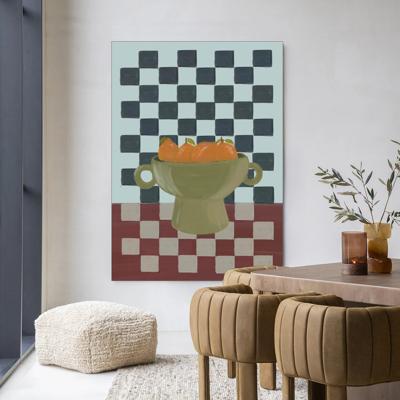 Urban Cotton Wandkleed 'Eclectic Series 2' 145 x 190cm in Frame - black