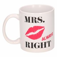 Mrs Always Right koffiemok / beker 300 ml   -