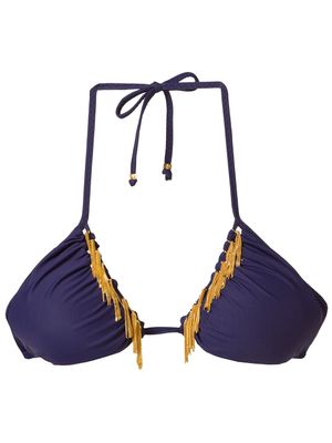 Amir Slama triangle bikini top - Bleu