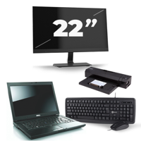Dell Latitude E6500 - Intel Core 2 Duo - 15 inch - 4GB RAM - 240GB SSD - Windows 10 Home + 1x 22 inch Monitor - thumbnail