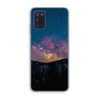 Travel to space: Samsung Galaxy A03s Transparant Hoesje