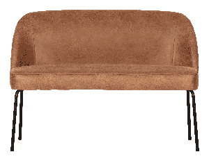 BePureHome Eetkamerbank Vogue Leder - Cognac