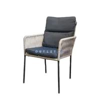 Tuinstoel Vita Gino dining touw - naturel