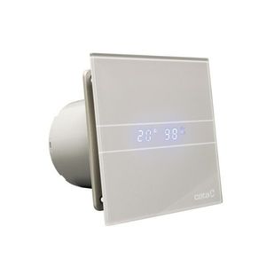Cata E-100 GSTH badkamer ventilator met timer & vochtsensor 4W/8W Ø100mm zilver