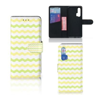 Honor 20 Pro | Telefoon Hoesje | Waves Yellow | Portemonnee hoesje