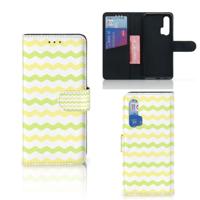 Honor 20 Pro | Telefoon Hoesje | Waves Yellow | Portemonnee hoesje