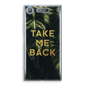Take me back: Sony Xperia XZ1 Transparant Hoesje