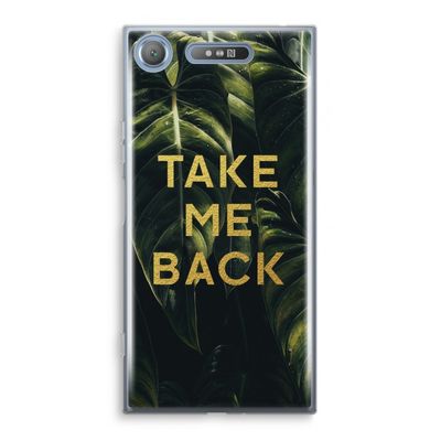 Take me back: Sony Xperia XZ1 Transparant Hoesje