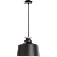 Leen Bakker - Hanglamp Mallorca E27 - Mat - 150xØ30 Cm - Metaal - Zwart
