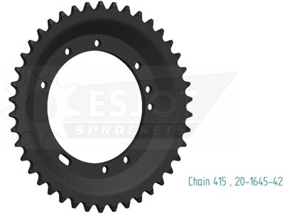 ESJOT Chain wheel 415 42z steel silver