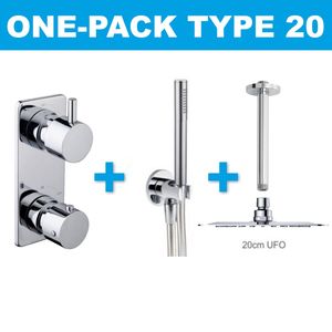 Wiesbaden one-pack inbouwthermostaatset type 20