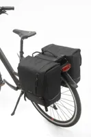 Dubbele fietstas New Looxs Nova Double Racktime - 32 liter - zwart Dubbele fietstas New Looxs Nova Double Racktime - 32 liter - zwart