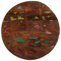 Tafelblad rond 90x2,5 cm massief gerecycled hout - thumbnail