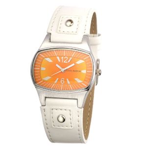 Coolwatch CW.135 Kinderhorloge Orange staal/leder oranje-wit