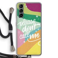 Don't call: Samsung Galaxy S21 Transparant Hoesje met koord