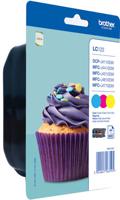 Brother Inktcartridge LC-123 Origineel Combipack Cyaan, Magenta, Geel LC123RBWBPDR