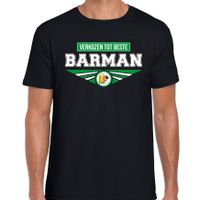 Verkozen tot beste barman t-shirt zwart heren - beroepen shirt 2XL  -